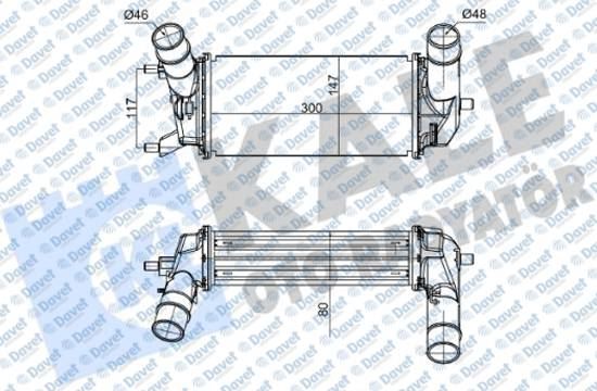 42-1921 Turbo Radyatoru (Intercooler) Ford Ecosport 1.0 Ecoboost A-T 2018- / Fiesta Vii 1.0 Ecoboost A-T 2017-